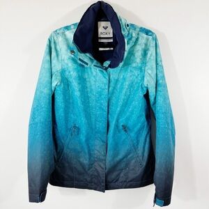 Roxy Blue Ombré Dryflight Ski Snowboard Jacket Size M